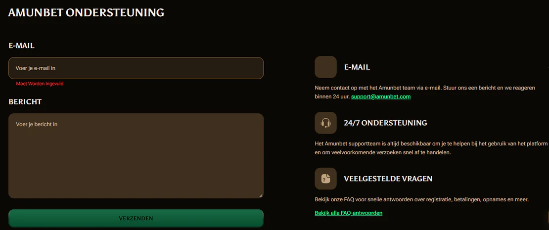 amunbet casino verbinding